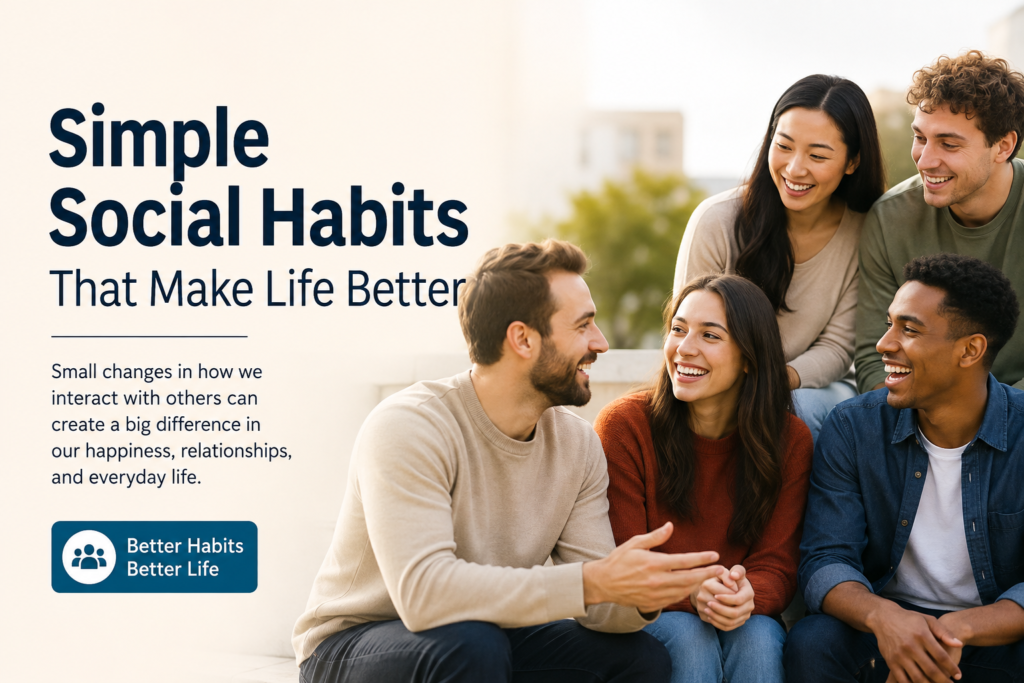 Simple Social Habits That Make Life Better