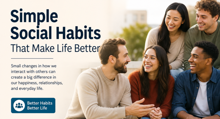Simple Social Habits That Make Life Better